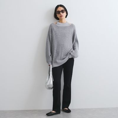 セミフレアリブレギンスパンツ≪手洗い可能≫
