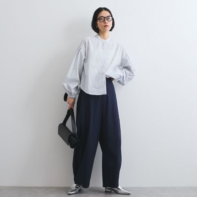 【新色追加】ストレッチクロスカーブパンツ≪手洗い可能≫