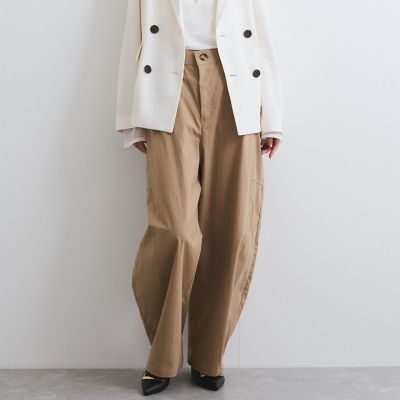 【新色追加】ストレッチクロスカーブパンツ≪手洗い可能≫