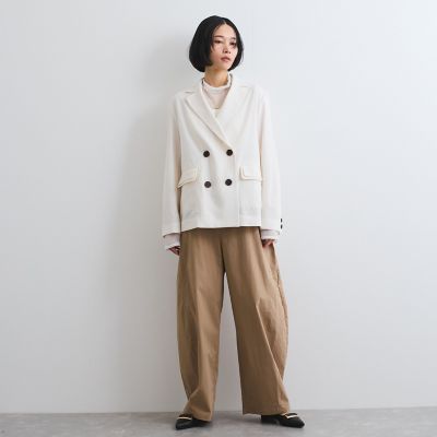 【新色追加】ストレッチクロスカーブパンツ≪手洗い可能≫