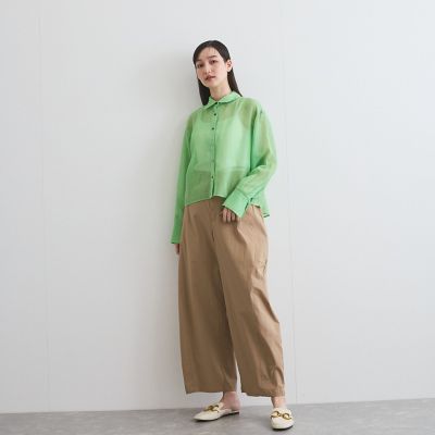 【新色追加】ストレッチクロスカーブパンツ≪手洗い可能≫