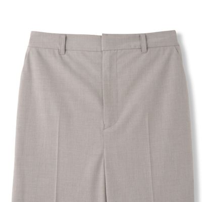 梳毛合繊セミフレアパンツ≪手洗い可能≫