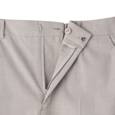 梳毛合繊セミフレアパンツ≪手洗い可能≫