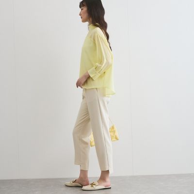 ヘムカットテーパードパンツ≪洗濯機で洗える≫