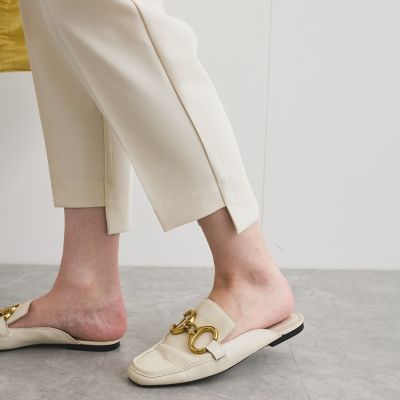 ヘムカットテーパードパンツ≪洗濯機で洗える≫