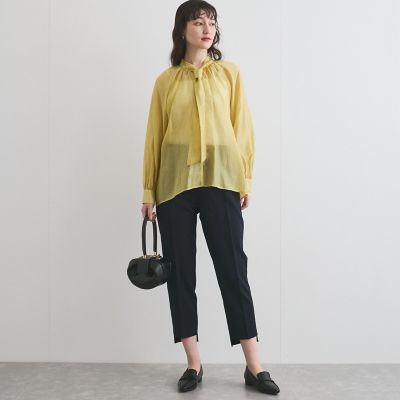 ヘムカットテーパードパンツ≪洗濯機で洗える≫