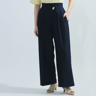 パンツ KT503 48 48 44 ストレッチツイルデザインタックパンツ≪手洗い可能≫ | Ketty (Women