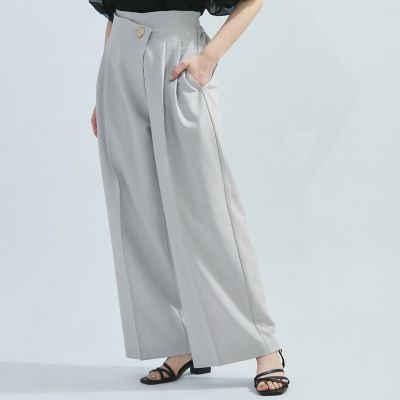 ストレッチツイルデザインタックパンツ≪手洗い可能≫ | Ketty (Women