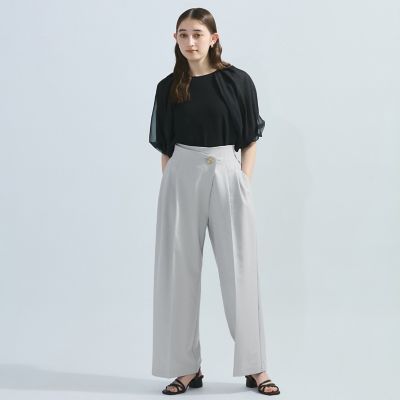 ストレッチツイルデザインタックパンツ≪手洗い可能≫ | Ketty (Women