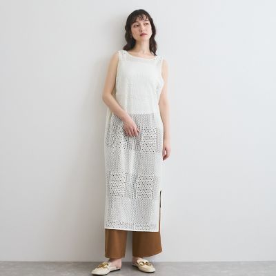 サテンイージーワイドパンツ≪洗濯機で洗える≫