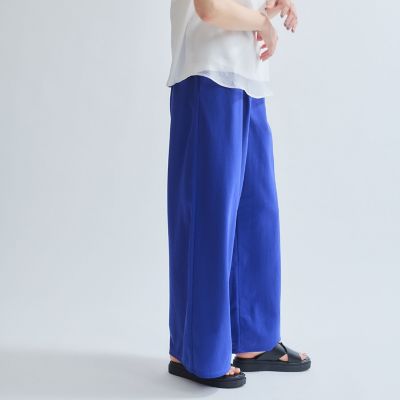 【SALE】Ketty (Women)/ケティ エステルカノコワイドパンツ&#8810;セットアップ対応/洗濯機で洗える&#8811; 07ブルー パンツ・ズボン【三越伊勢丹/公式】