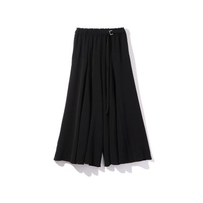 麻ライクベルトワイドパンツ≪手洗い可能≫