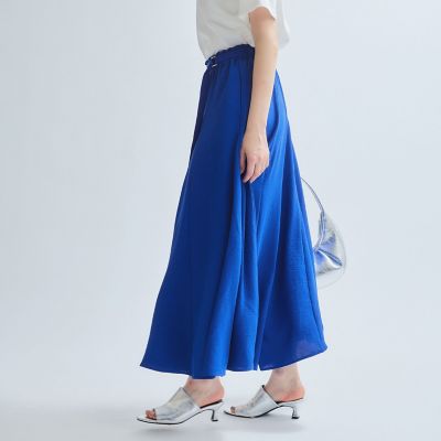 麻ライクベルトワイドパンツ≪手洗い可能≫