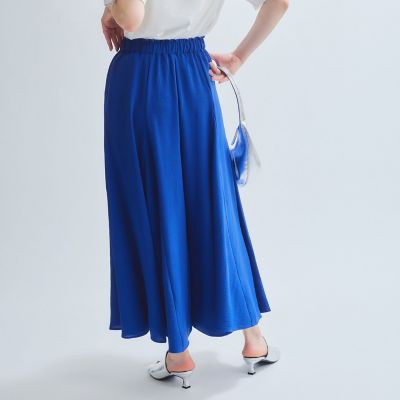 麻ライクベルトワイドパンツ≪手洗い可能≫