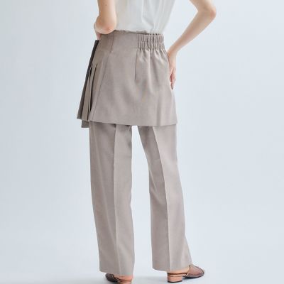美品！　Pallas Palece　巻きスカート　リネン　グリーン　日本製 美品！Pallas Palece巻きスカートリネングリーン日本製
