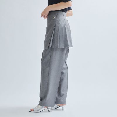 巻きスカートセンタープレスパンツ≪手洗い可能≫ | Ketty (Women