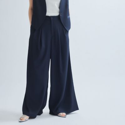 ＜Ketty (Women)＞タックフレアパンツ≪手洗い可能≫