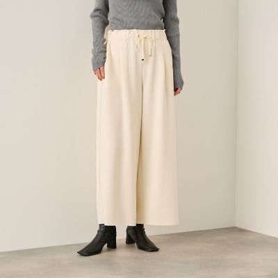 Ketty (Women)/ケティ ベロアリボンダンボールセミワイドパンツ&#8810;手洗い可能&#8811; 02オフホワイト パンツ・ズボン【三越伊勢丹/公式】