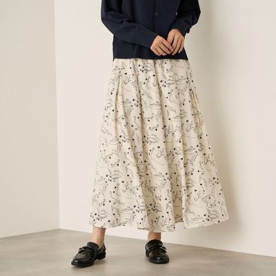 ＜Ketty (Women)＞アートフラワースカートライクパンツ≪手洗い可能≫