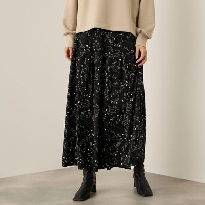 Ketty (Women)/ケティ アートフラワースカートライクパンツ&#8810;手洗い可能&#8811; 04ブラック パンツ・ズボン【三越伊勢丹/公式】