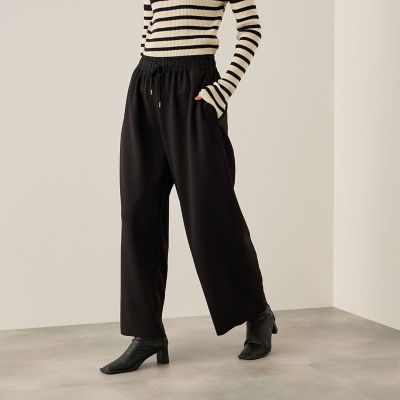 Ketty (Women)/ケティ カットジョーゼットイージーワイドパンツ&#8810;手洗い可能&#8811; 04ブラック パンツ・ズボン【三越伊勢丹/公式】