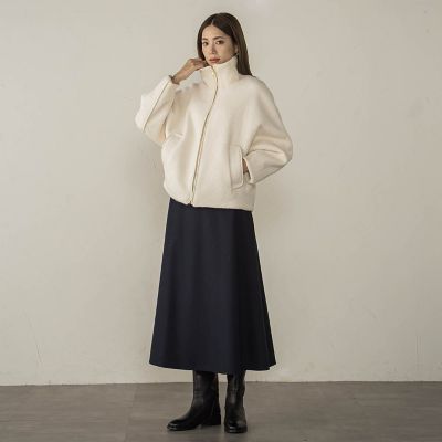 冬仕様　美シルエットロングフレアスカート≪手洗い可能≫
