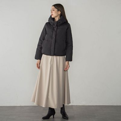 梳毛調合繊ナローフレアスカート≪セットアップ対応／洗濯機で洗える≫