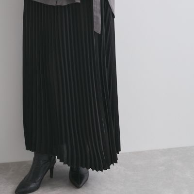 ビンテージサテンプリーツスカート≪手洗い可能≫