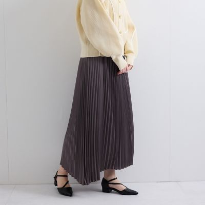 ビンテージサテンプリーツスカート≪手洗い可能≫