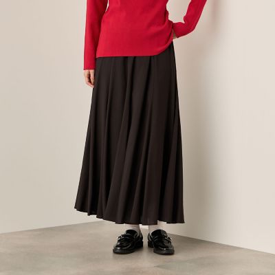 Ketty (Women)/ケティ フローイングサーキュラースカート 04ブラック ロングスカート【三越伊勢丹/公式】
