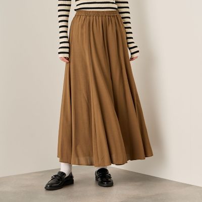 Ketty (Women)/ケティ フローイングサーキュラースカート 10ブラウン ロングスカート【三越伊勢丹/公式】