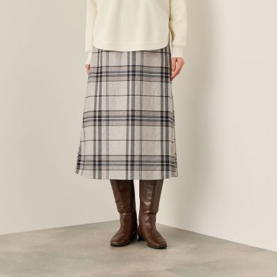 Ketty (Women)/ケティ ブラッシュバックストレッチイージースカート&#8810;洗濯機で洗える&#8811; 33グレー系その他 ロングスカート【三越伊勢丹/公式】