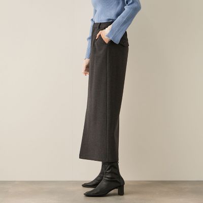 ウールライクストレッチIラインスカート≪手洗い可能≫ | Ketty