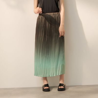 希少　ISSEY MIYAKE プリーツスカート グラデーション 中古・古着通販】ISSEY MIYAKE (イッセイミヤケ) グラデーション
