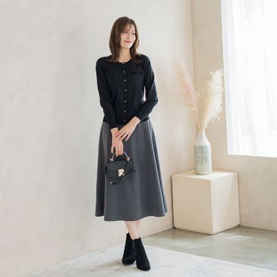 ポケット付きカーディガン≪手洗い可能≫