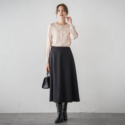 ポケット付きカーディガン≪手洗い可能≫