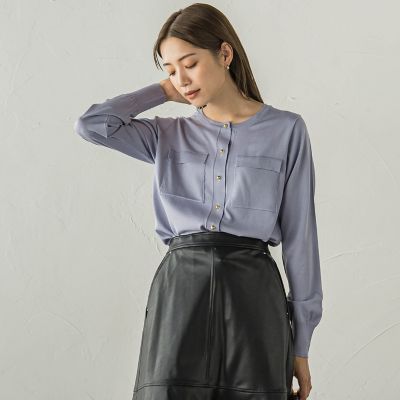 ポケット付きカーディガン≪手洗い可能≫