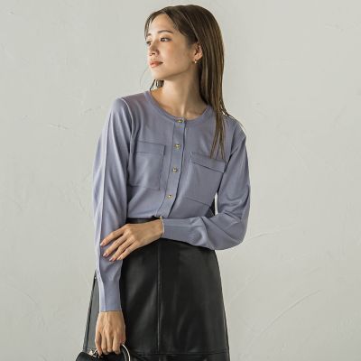 ポケット付きカーディガン≪手洗い可能≫