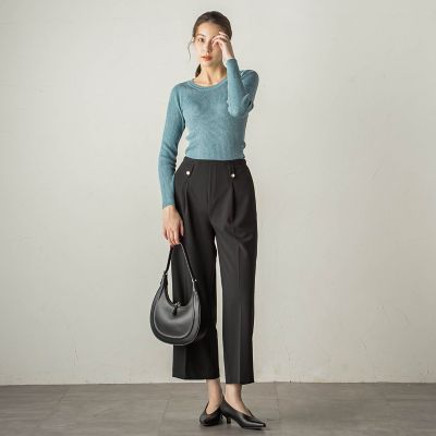 ラメリブニットプルオーバー≪手洗い可能≫