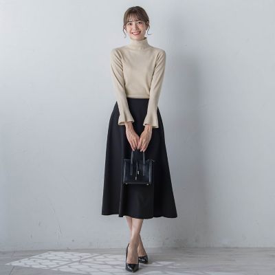 スパンコールハイネックニット≪手洗い可能≫
