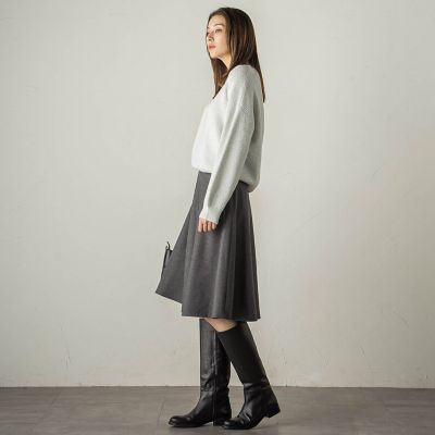 ５Ｇ天竺フィルムクルーネックニットプルオーバー≪手洗い可能≫
