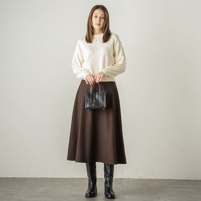ランダムパールニットプルオーバー≪手洗い可能≫