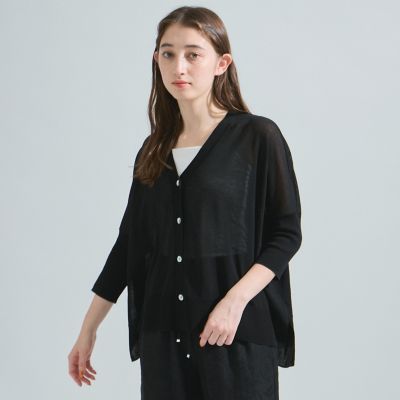 【ＵＶカット／接触冷感】サラサラカーディガン≪手洗い可能≫