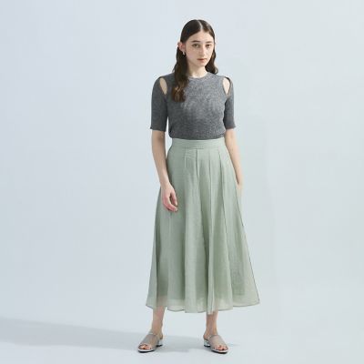 カットアウトミックスニット≪手洗い可能≫