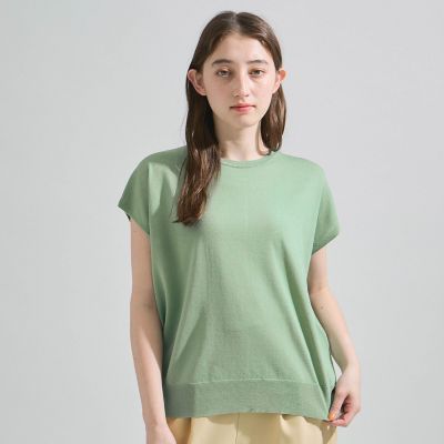 ＜Ketty (Women)＞リネンライクゆるニットトップス≪手洗い可能≫