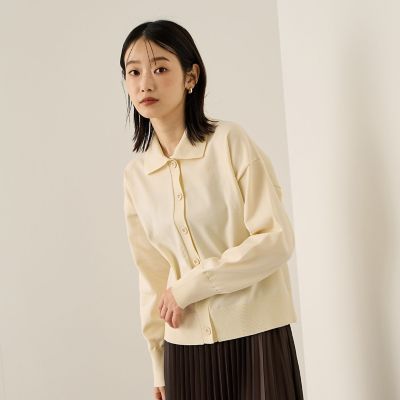 Ketty (Women)/ケティ スポンディッシュポロニットトップス&#8810;手洗い可能&#8811; 02オフホワイト 【三越伊勢丹/公式】