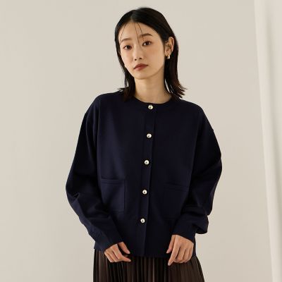 Ketty (Women)/ケティ スポンディッシュメタルボタンカーディガン&#8810;手洗い可能&#8811; 05ネイビー トップス【三越伊勢丹/公式】