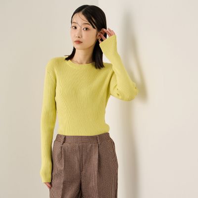 Ketty (Women)/ケティ 調温クルーネックニット&#8810;手洗い可能&#8811; 08イエロー トップス【三越伊勢丹/公式】