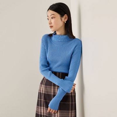 Ketty (Women)/ケティ 調温バックボタンハイネックニット&#8810;手洗い可能&#8811; 07ブルー トップス【三越伊勢丹/公式】