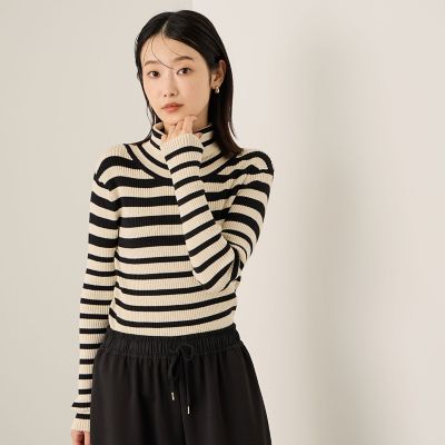 Ketty (Women)/ケティ 調温バックボタンハイネックニット&#8810;手洗い可能&#8811; 24ブラック系その他 トップス【三越伊勢丹/公式】